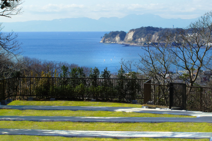 新区画からは海がすぐそこです。